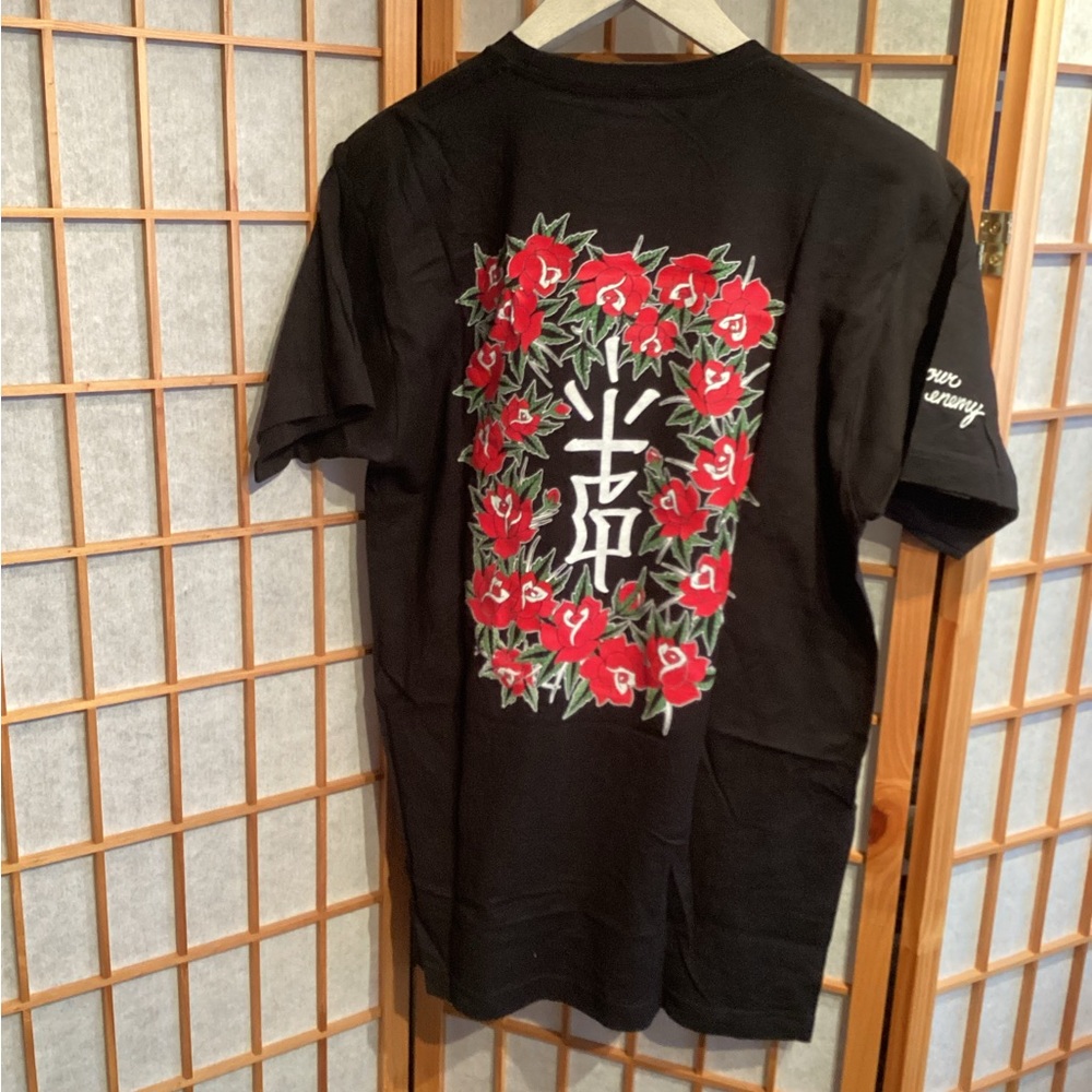 BoostGod OhItsTeddy Rose Graphic Logo Tee Men's Size Large